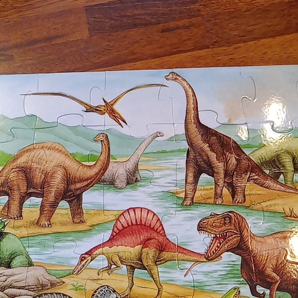 Melissa & Doug floor dinosaur puzzle, 48 pieces, 2 feet by 3 feet - Picture 4 of 10